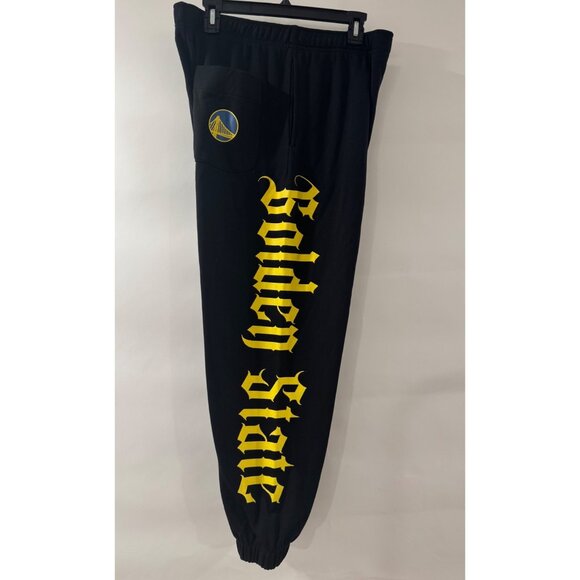 Golden State Warriors Joggers Sweatpants Black L - Picture 4 of 5